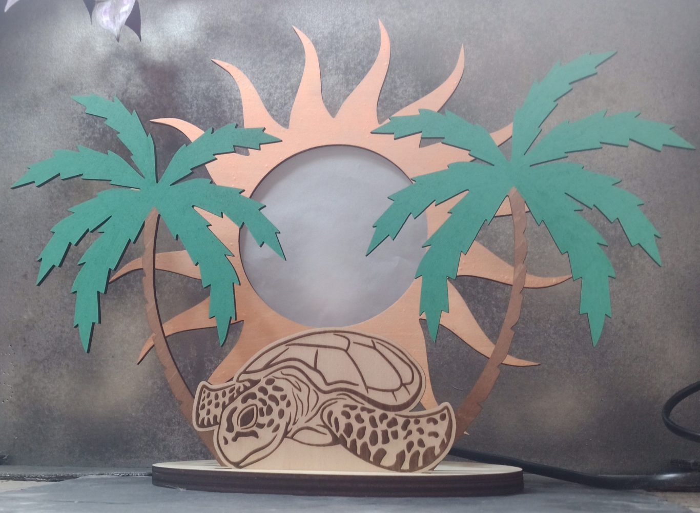 Lampe Tortue au soleil