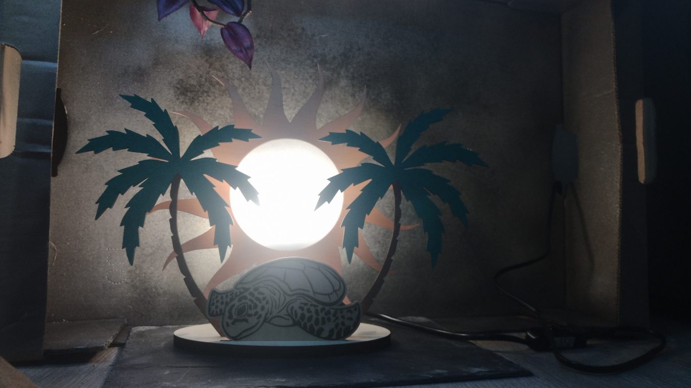 Lampe Tortue au soleil